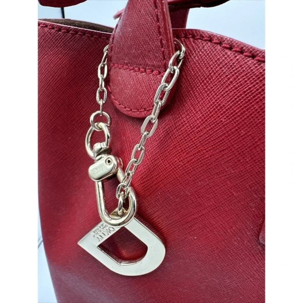 Dkny red saffiano